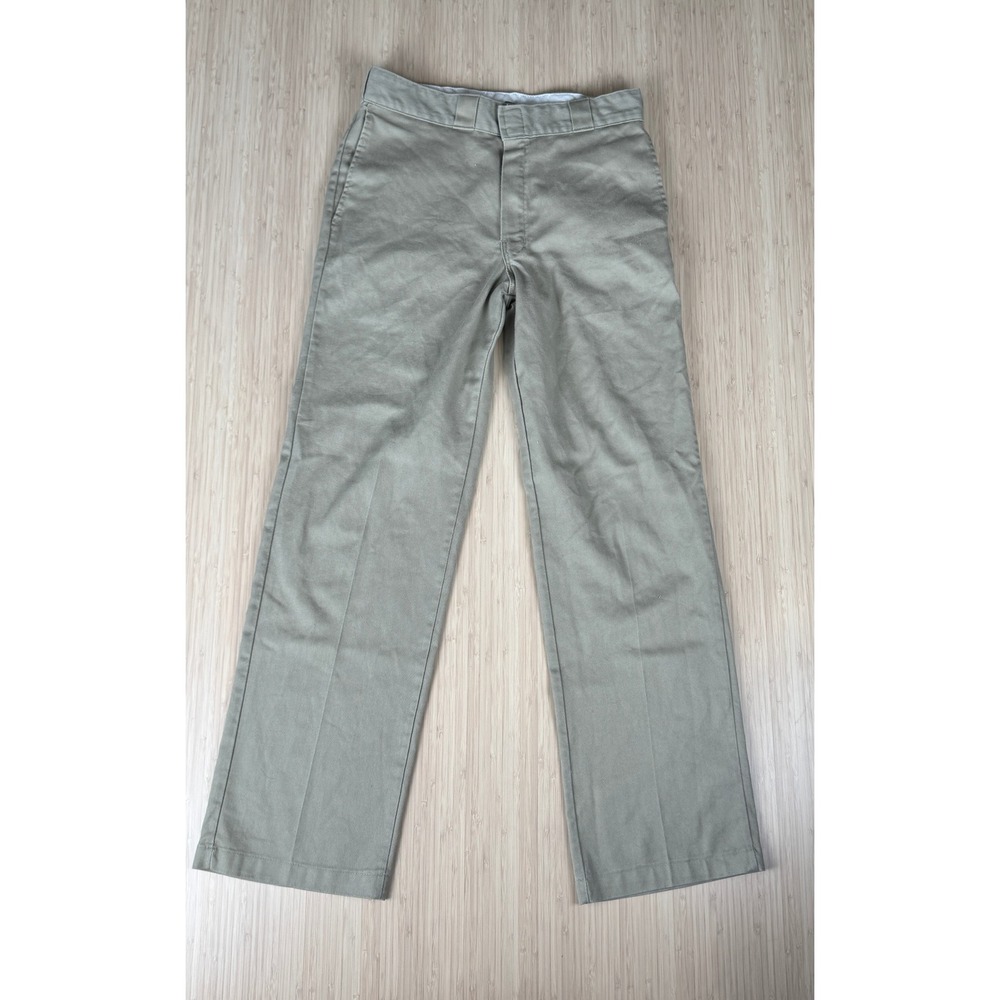 Dickies FLEX Work Pants Khaki Straight Leg Casual Trousers Mens 32x32